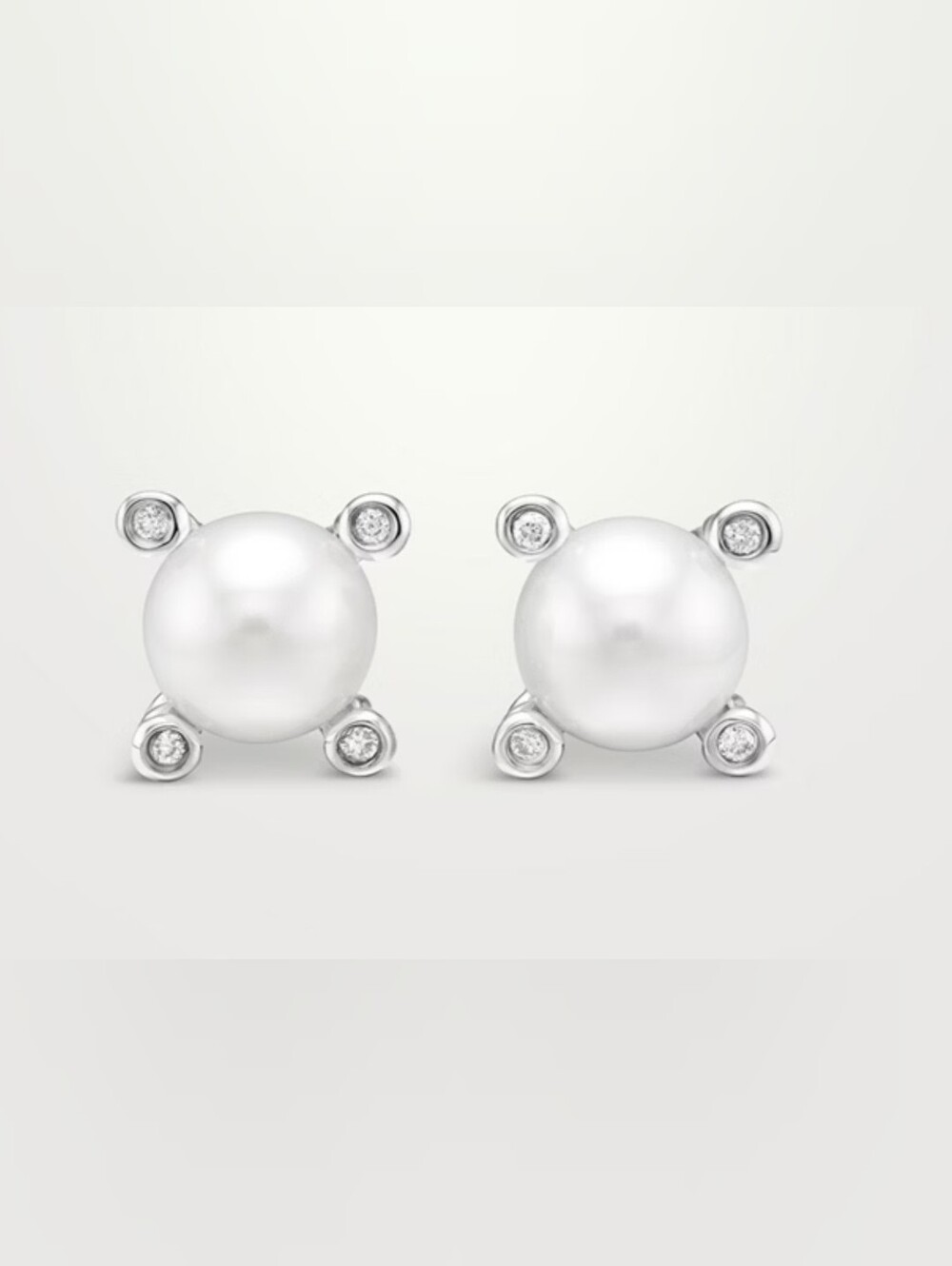 David Yurman Pearl Diamond Stud Earrings